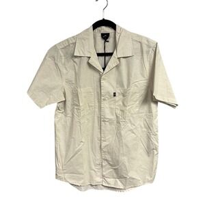 100 Thieves Men's Lapel Notched Collared Buttons Up Short Sleeve Shirt Size M
